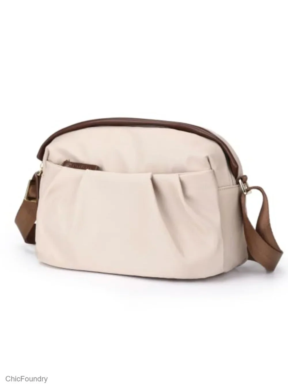 Women's Small Multi-Pocket Nylon Crossbody Bag